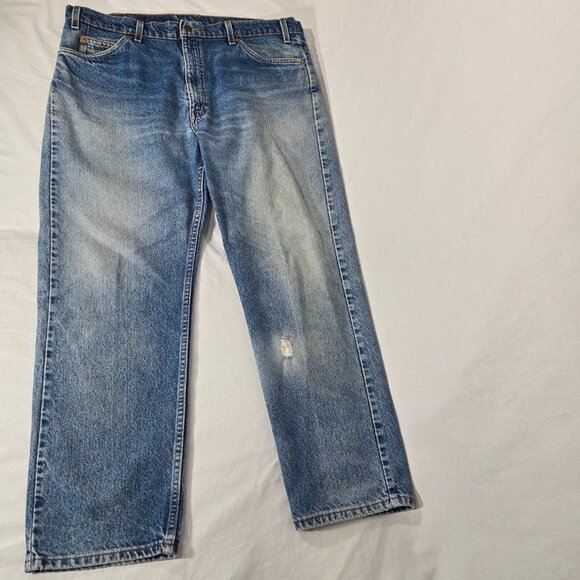 Vintage LEVI'S 505 Orange Tab Regular Fit Straight Leg Jean Size 40x30 - Picture 7 of 16
